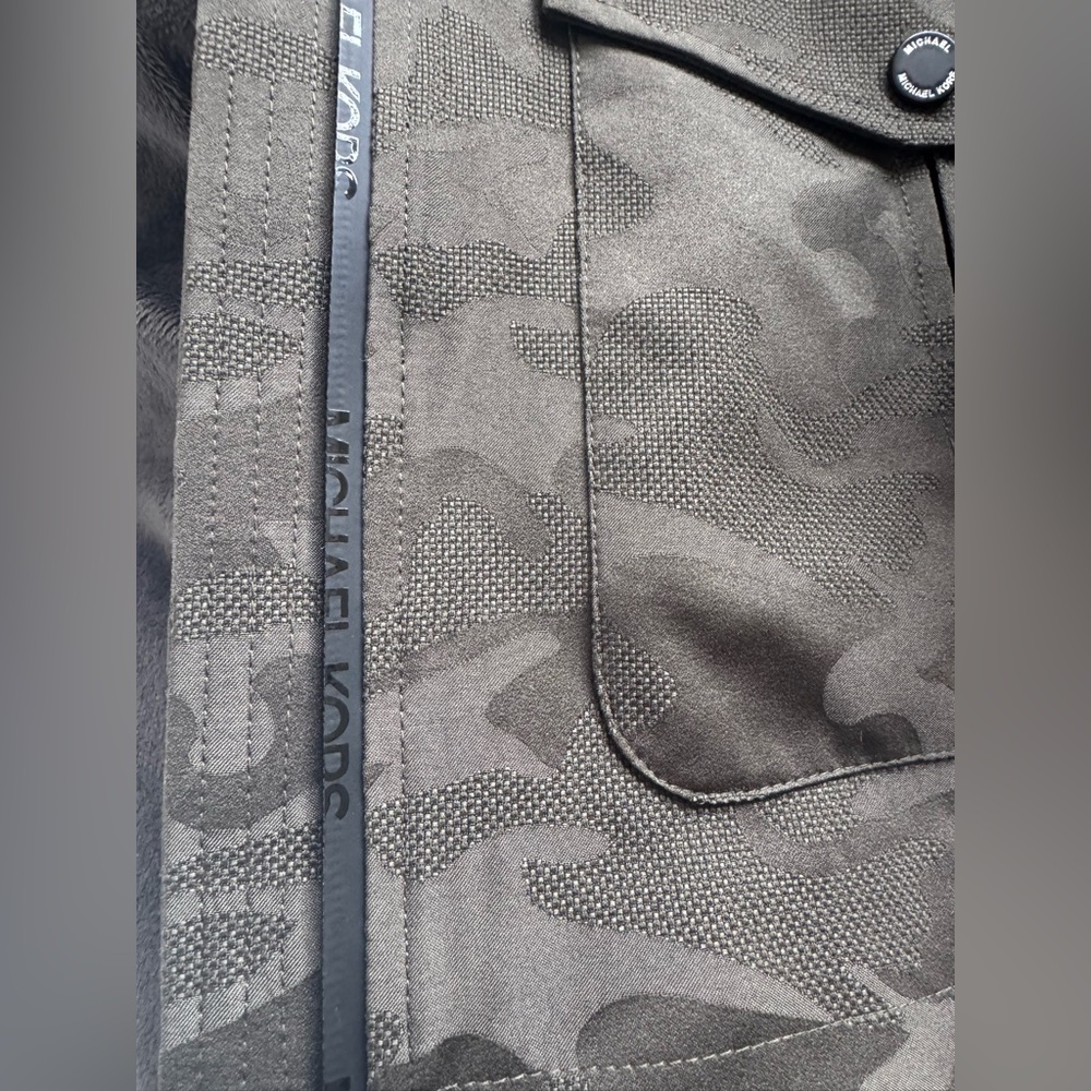 NWT Michael Kors Olive camouflage Utility Jacket - Picture 8 of 9